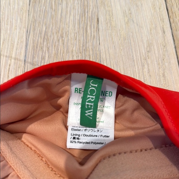 J.Crew Gemma ruched bandeau one-piece size 0 - Picture 2 of 5